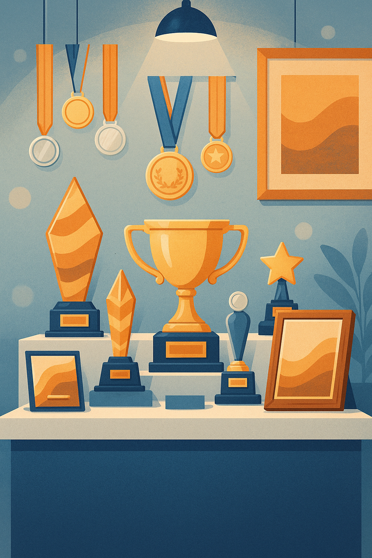 Placas, Certificados, Troféus e Medalhas