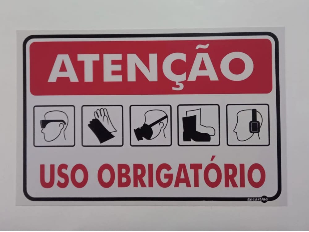 Placa de Sinalização em PS e Impressão Digital - Sinalização Modelos ou Personalizado