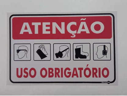 Placa de Sinalização em PS e Impressão Digital - Sinalização Modelos ou Personalizado