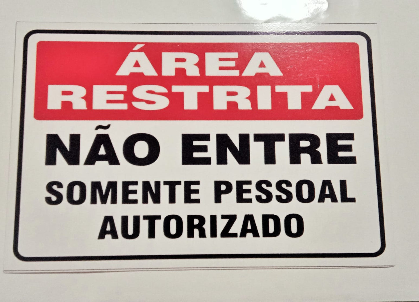 Placa de Sinalização em PS e Impressão Digital - Sinalização Modelos ou Personalizado