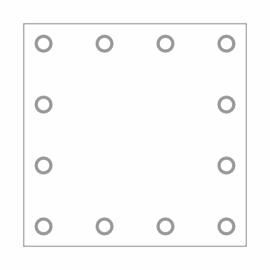 Lona Premium 280g Trama 1000x1000 com impressão digital por cm² (centímetro quadrado)