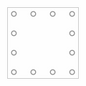 Lona Premium 280g Trama 1000x1000 com impressão digital por cm² (centímetro quadrado)