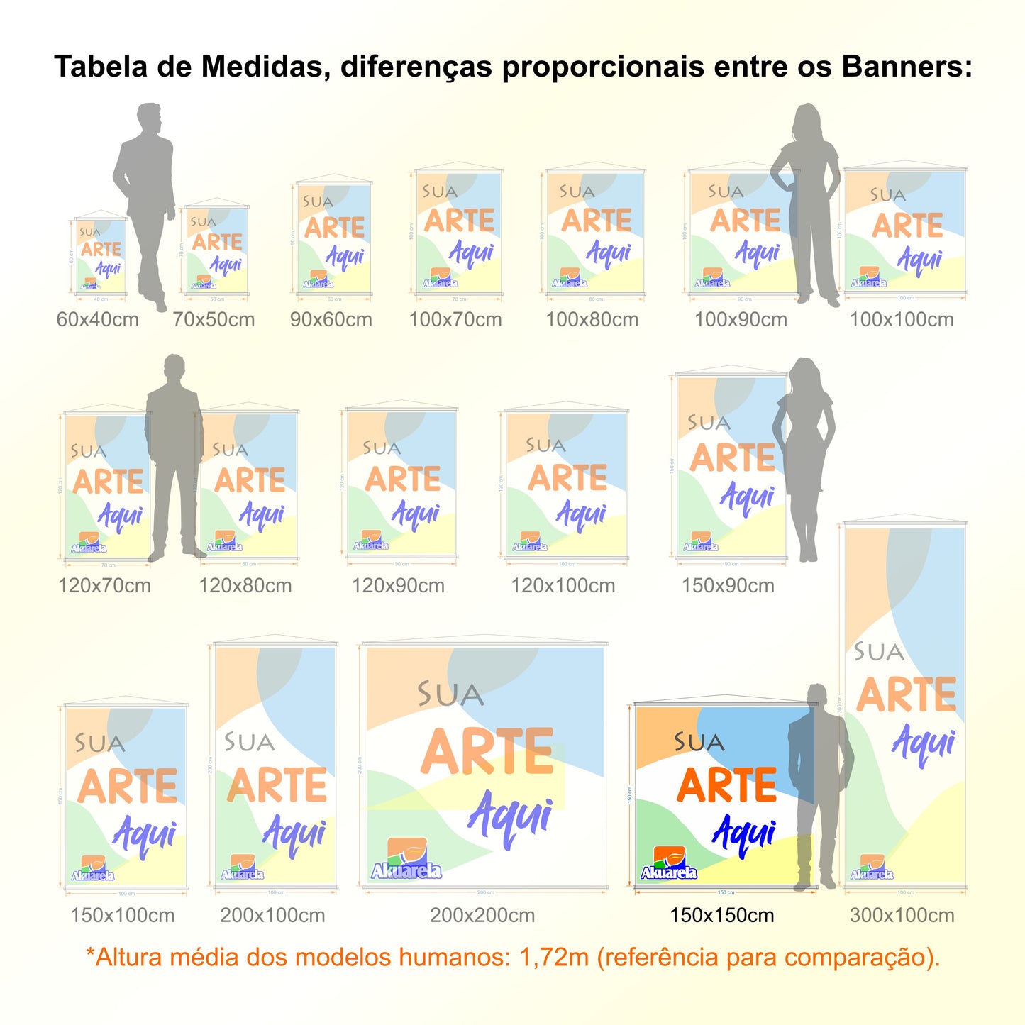 Banner em Lona Premium 280g Personalizado - Trama 1000x1000 com Bastão e Corda