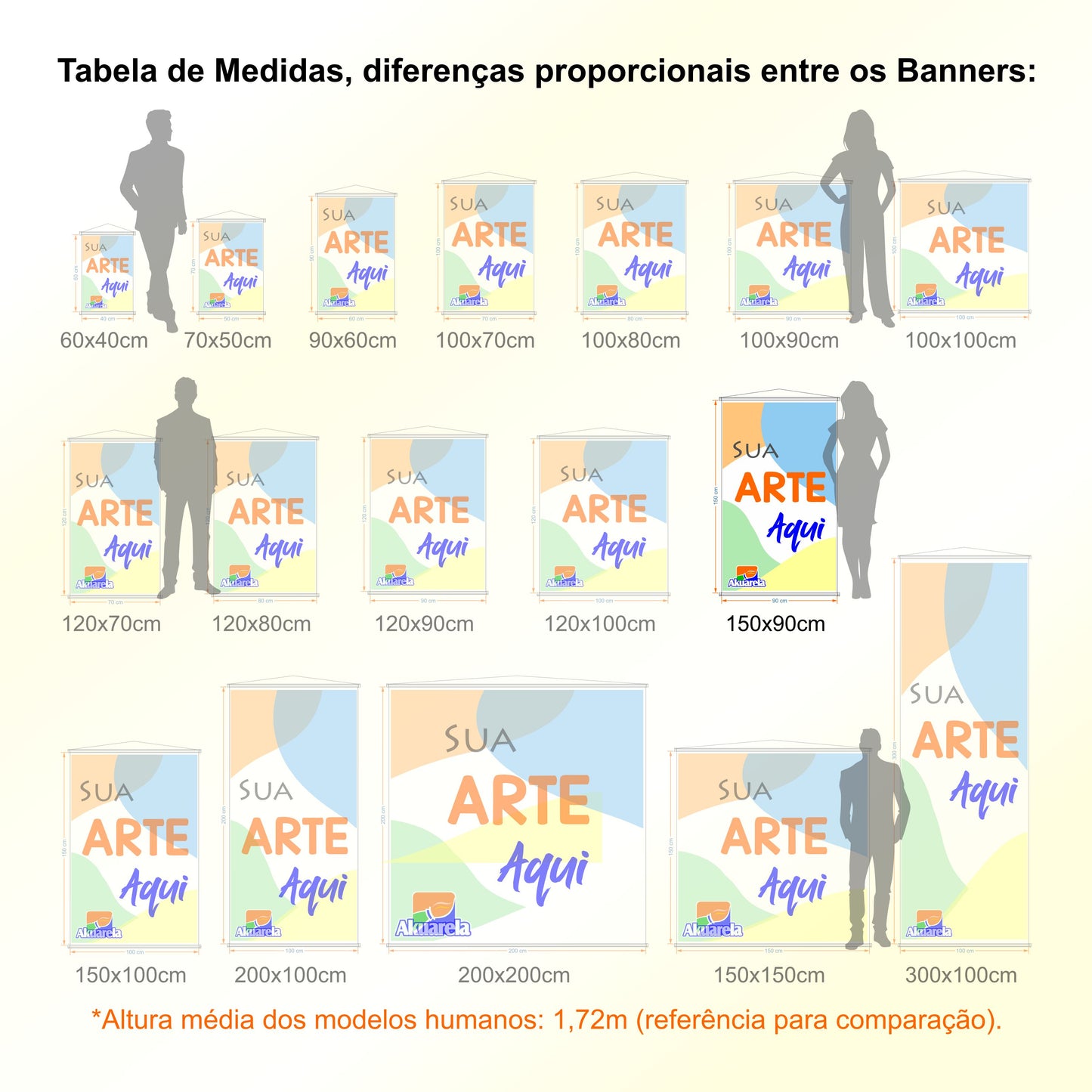 Banner em Lona Premium 280g Personalizado - Trama 1000x1000 com Bastão e Corda