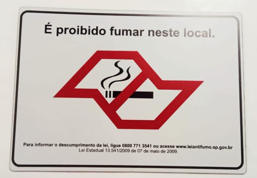 Placa de Sinalização em PS e Impressão Digital - Sinalização Modelos ou Personalizado