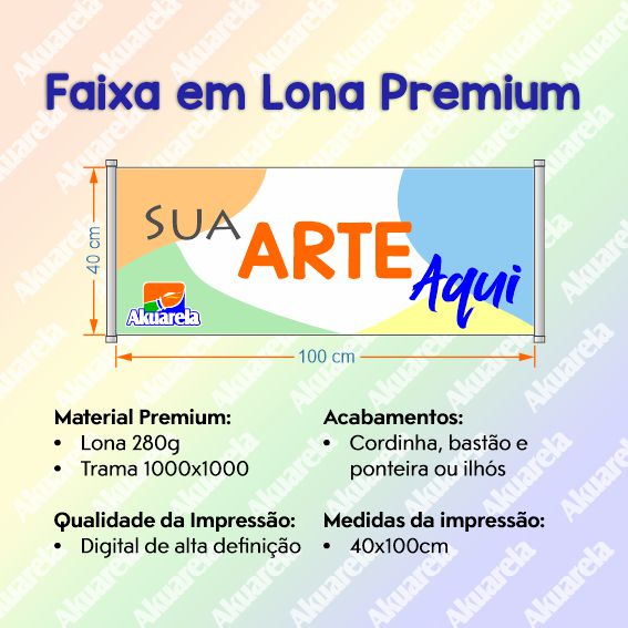 Faixa Impressa Personalizada em Lona - Divulgue sua Marca, Evento ou Promoção