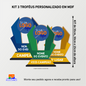 Troféu Personalizado em MDF - Ideal para Premiações e Eventos