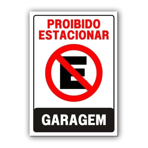 Placa de Sinalização em PS e Impressão Digital - Sinalização Modelos ou Personalizado