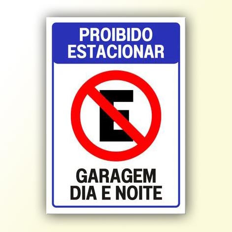 Placa de Sinalização em PS e Impressão Digital - Sinalização Modelos ou Personalizado