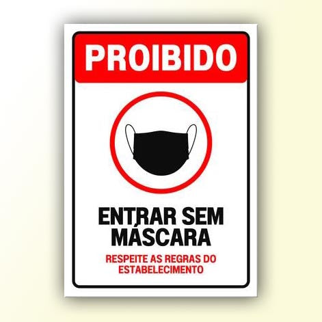Placa de Sinalização em PS e Impressão Digital - Sinalização Modelos ou Personalizado