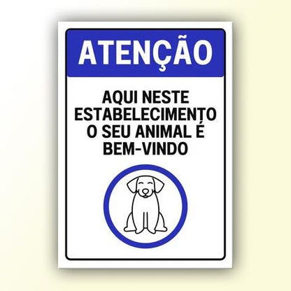 Placa de Sinalização em PS e Impressão Digital - Sinalização Modelos ou Personalizado
