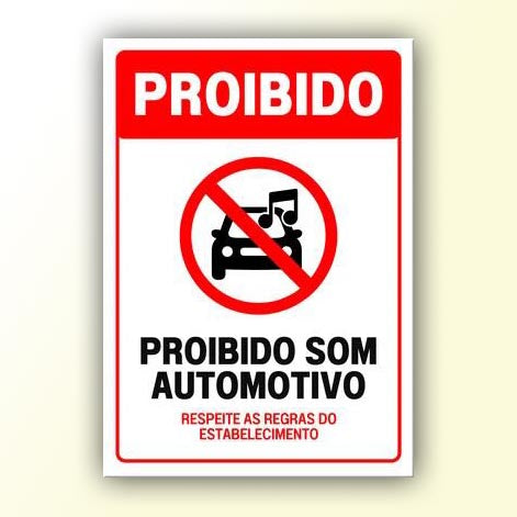 Placa de Sinalização em PS e Impressão Digital - Sinalização Modelos ou Personalizado