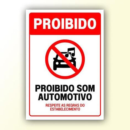 Placa de Sinalização em PS e Impressão Digital - Sinalização Modelos ou Personalizado
