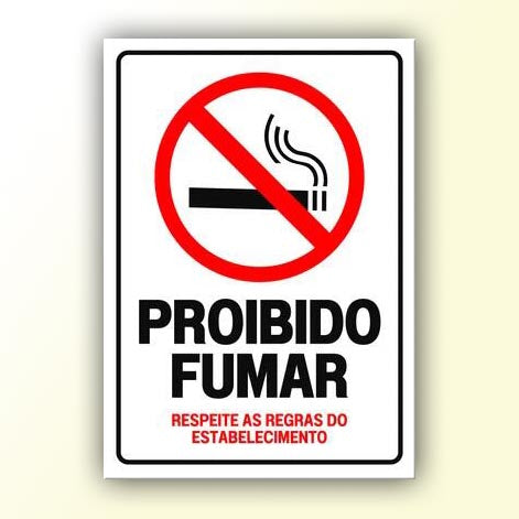 Placa de Sinalização em PS e Impressão Digital - Sinalização Modelos ou Personalizado