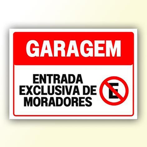 Placa de Sinalização em PS e Impressão Digital - Sinalização Modelos ou Personalizado