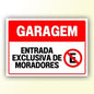 Placa de Sinalização em PS e Impressão Digital - Sinalização Modelos ou Personalizado