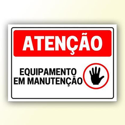 Placa de Sinalização em PS e Impressão Digital - Sinalização Modelos ou Personalizado