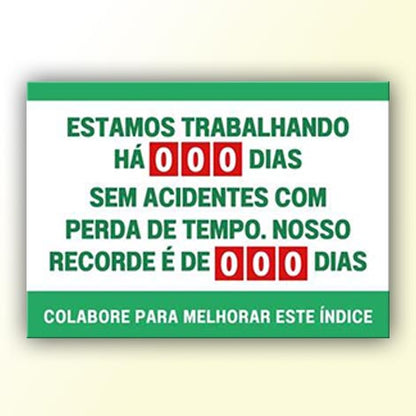 Placa de Sinalização em PS e Impressão Digital - Sinalização Modelos ou Personalizado