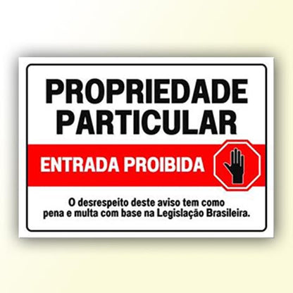 Placa de Sinalização em PS e Impressão Digital - Sinalização Modelos ou Personalizado