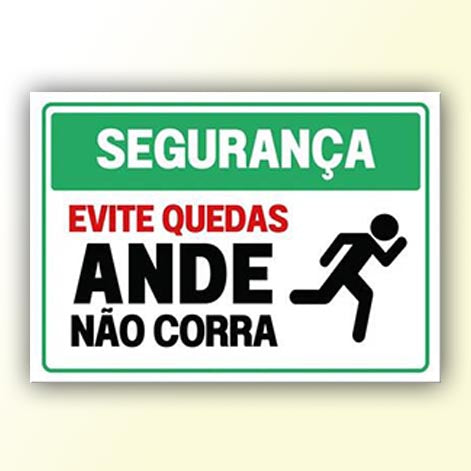 Placa de Sinalização em PS e Impressão Digital - Sinalização Modelos ou Personalizado