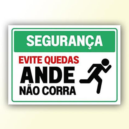 Placa de Sinalização em PS e Impressão Digital - Sinalização Modelos ou Personalizado