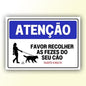 Placa de Sinalização em PS e Impressão Digital - Sinalização Modelos ou Personalizado
