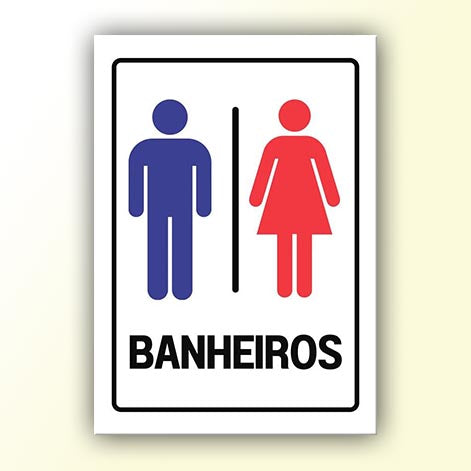Placa de Sinalização em PS e Impressão Digital - Sinalização Modelos ou Personalizado