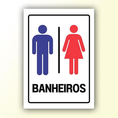 Placa de Sinalização em PS e Impressão Digital - Sinalização Modelos ou Personalizado