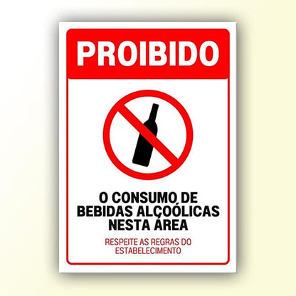 Placa de Sinalização em PS e Impressão Digital - Sinalização Modelos ou Personalizado