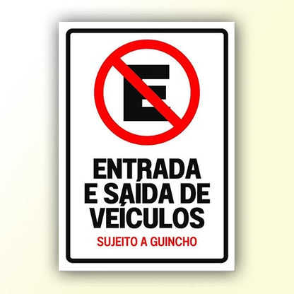 Placa de Sinalização em PS e Impressão Digital - Sinalização Modelos ou Personalizado