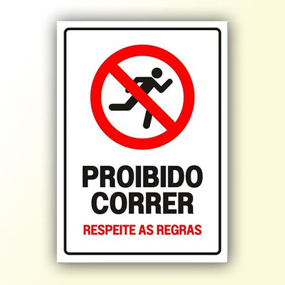 Placa de Sinalização em PS e Impressão Digital - Sinalização Modelos ou Personalizado