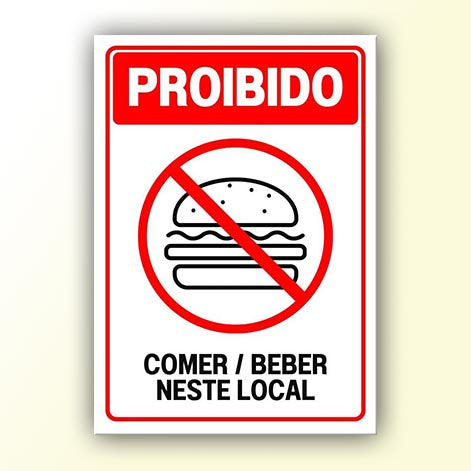 Placa de Sinalização em PS e Impressão Digital - Sinalização Modelos ou Personalizado