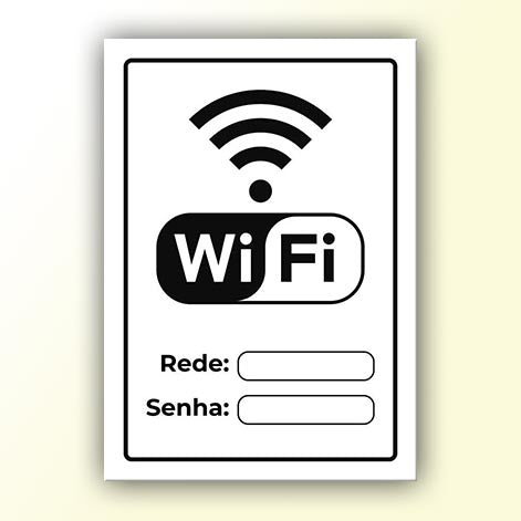 Placa de Sinalização em PS e Impressão Digital - Sinalização Modelos ou Personalizado