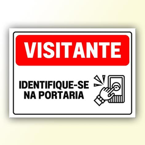 Placa de Sinalização em PS e Impressão Digital - Sinalização Modelos ou Personalizado