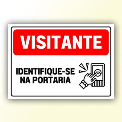 Placa de Sinalização em PS e Impressão Digital - Sinalização Modelos ou Personalizado