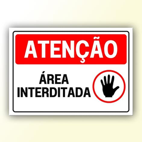 Placa de Sinalização em PS e Impressão Digital - Sinalização Modelos ou Personalizado