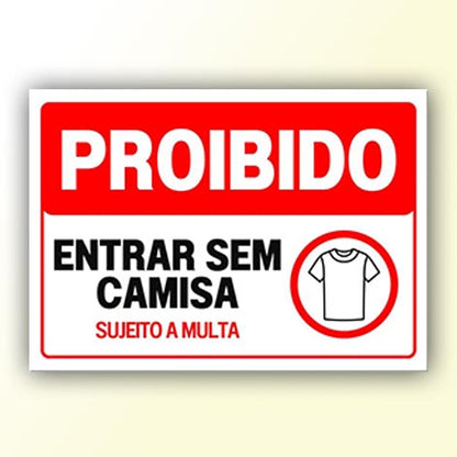 Placa de Sinalização em PS e Impressão Digital - Sinalização Modelos ou Personalizado