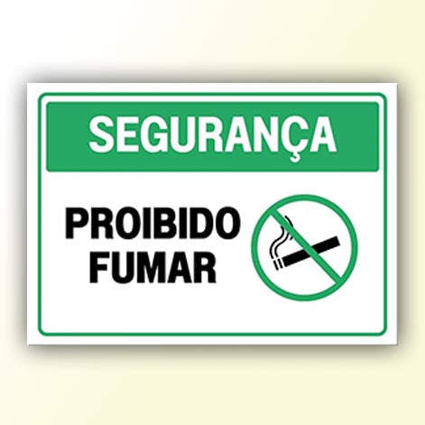 Placa de Sinalização em PS e Impressão Digital - Sinalização Modelos ou Personalizado
