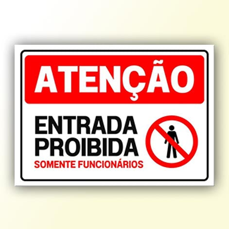 Placa de Sinalização em PS e Impressão Digital - Sinalização Modelos ou Personalizado