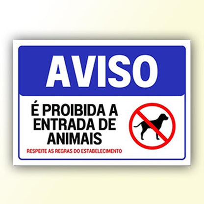 Placa de Sinalização em PS e Impressão Digital - Sinalização Modelos ou Personalizado