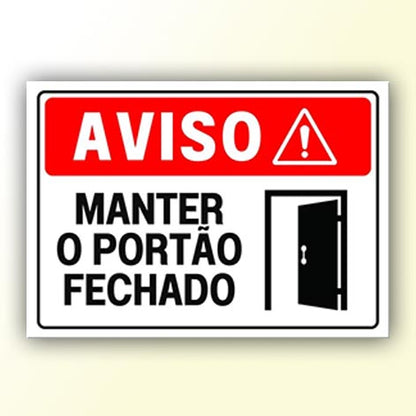 Placa de Sinalização em PS e Impressão Digital - Sinalização Modelos ou Personalizado