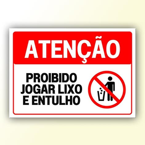 Placa de Sinalização em PS e Impressão Digital - Sinalização Modelos ou Personalizado