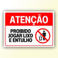 Placa de Sinalização em PS e Impressão Digital - Sinalização Modelos ou Personalizado