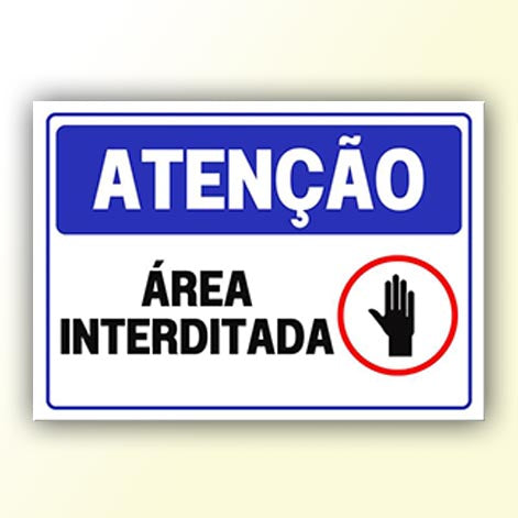 Placa de Sinalização em PS e Impressão Digital - Sinalização Modelos ou Personalizado