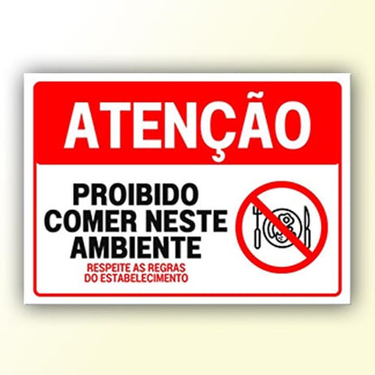 Placa de Sinalização em PS e Impressão Digital - Sinalização Modelos ou Personalizado