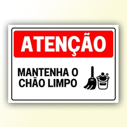 Placa de Sinalização em PS e Impressão Digital - Sinalização Modelos ou Personalizado