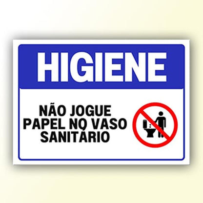 Placa de Sinalização em PS e Impressão Digital - Sinalização Modelos ou Personalizado