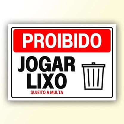 Placa de Sinalização em PS e Impressão Digital - Sinalização Modelos ou Personalizado