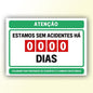 Placa de Sinalização em PS e Impressão Digital - Sinalização Modelos ou Personalizado