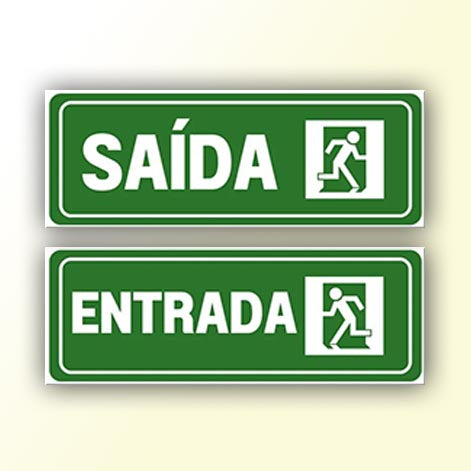 Placa de Sinalização em PS e Impressão Digital - Sinalização Modelos ou Personalizado